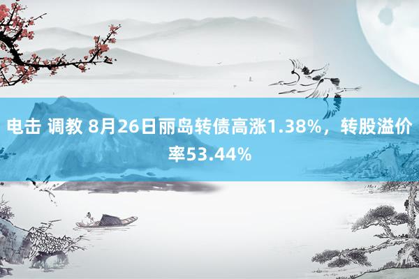 电击 调教 8月26日丽岛转债高涨1.38%，转股溢价率53.44%